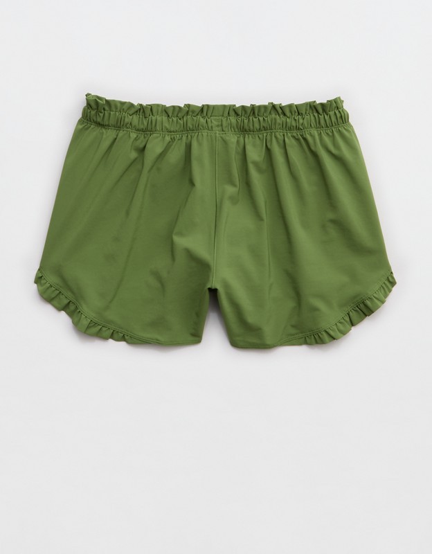 OFFLINE By Aerie 2" Ruffle Hot Stuff Short - Olive Moss