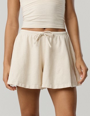OFFLINE By Aerie OG Cotton Flowy Short - Heather Frost