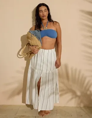 Aerie Beach Texture Maxi Skirt - Soft Muslin