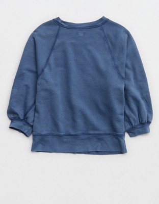 Aerie Femme Sweatshirt - Marbled Blue