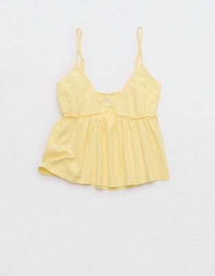 Aerie Happiest Babydoll Tank Top - Citron