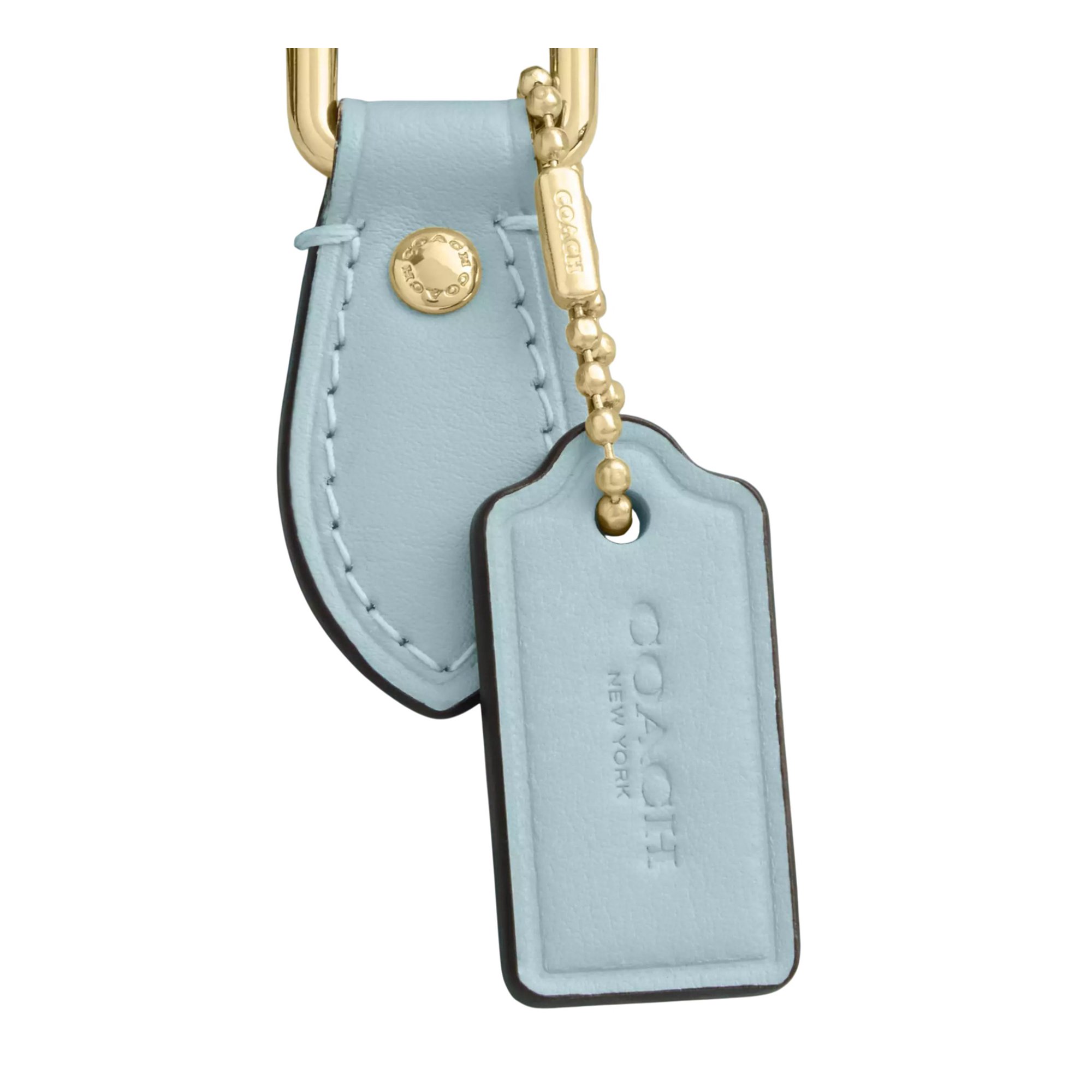Coach Mini Rowan Crossbody Bag In Signature Canvas (Light Blue) - Light Blue - view 9