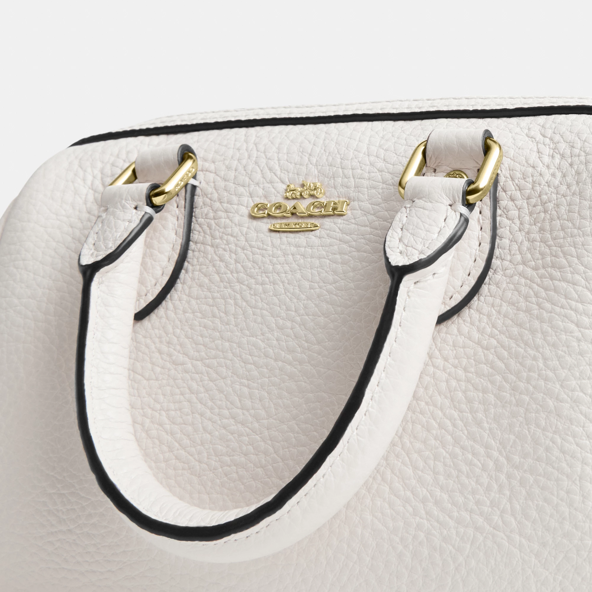 COACH®,Mini Rowan Crossbody Bag,Crossbody,Logo,Metal,Casual,White,Closer View