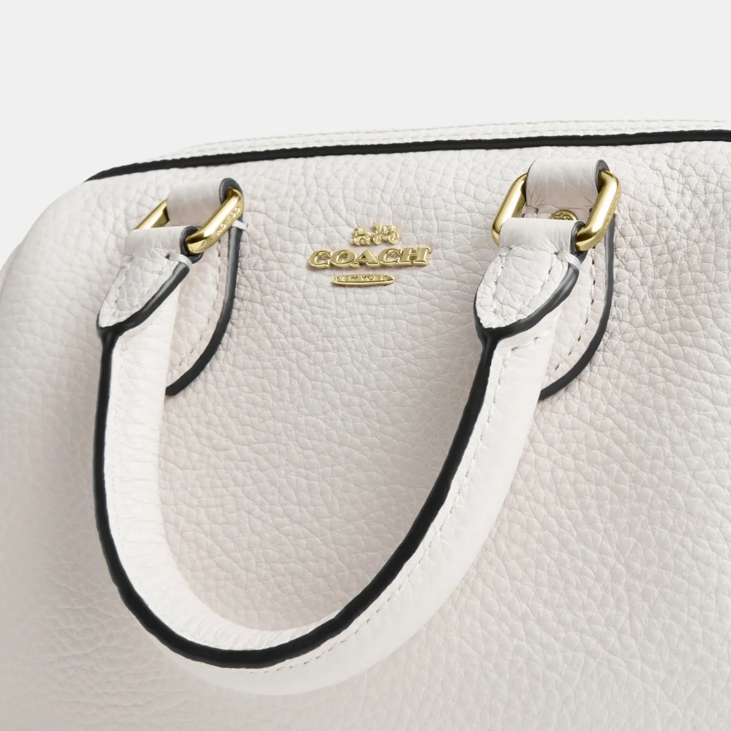 COACH®,Mini Rowan Crossbody Bag,Crossbody,Logo,Metal,Casual,White,Closer View