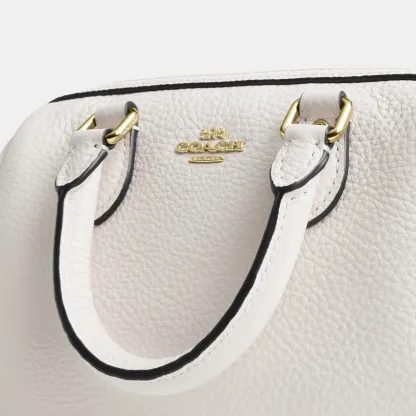 COACH®,Mini Rowan Crossbody Bag,Crossbody,Logo,Metal,Casual,White,Closer View
