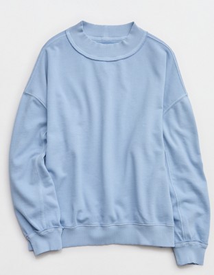 Aerie Alumni Mockneck Sweatshirt - Monaco Blue
