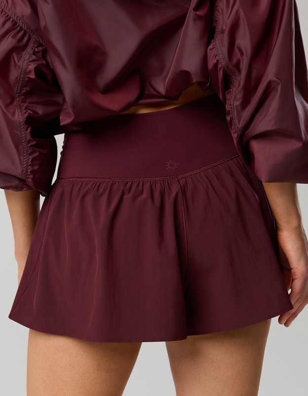 OFFLINE By Aerie Real Me Crossover Flowy Short - Royal Berry
