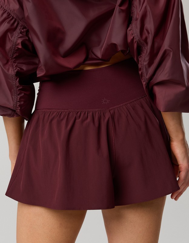 OFFLINE By Aerie Real Me Crossover Flowy Short - Royal Berry