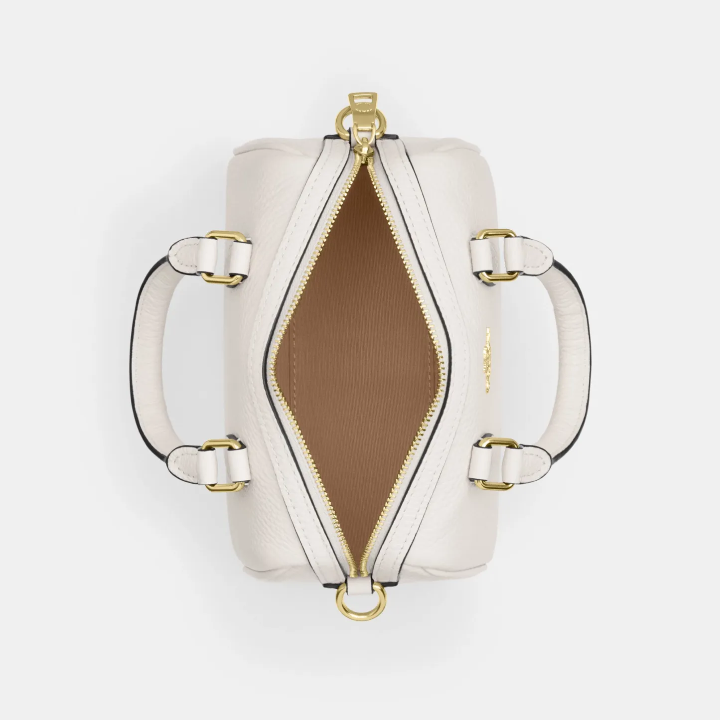 COACH®,Mini Rowan Crossbody Bag,Crossbody,Logo,Metal,Casual,White,Inside View,Top View