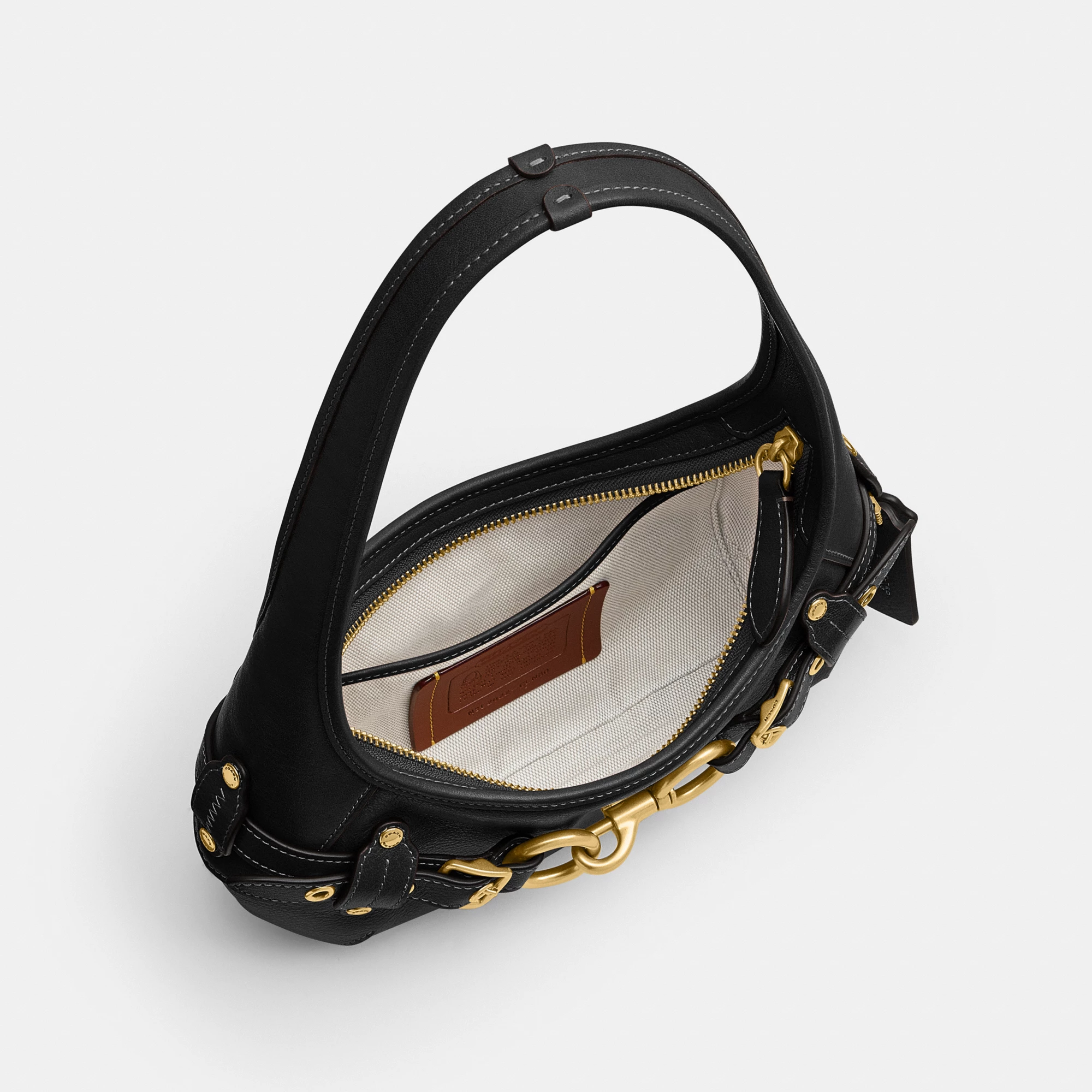COACH®,Belted Ergo Shoulder Bag 26,,Inside View,Top View