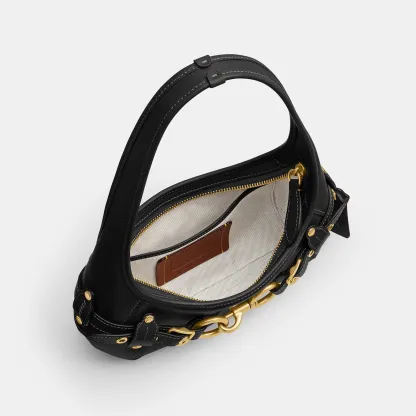 COACH®,Belted Ergo Shoulder Bag 26,,Inside View,Top View