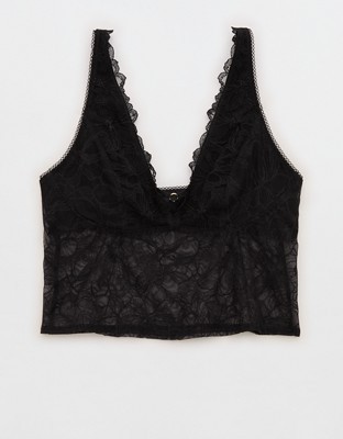 Show Off Paradise Lace Bra Top - True Black