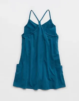 OFFLINE By Aerie OG Cotton Racerback Mini Dress - Twilight Blue