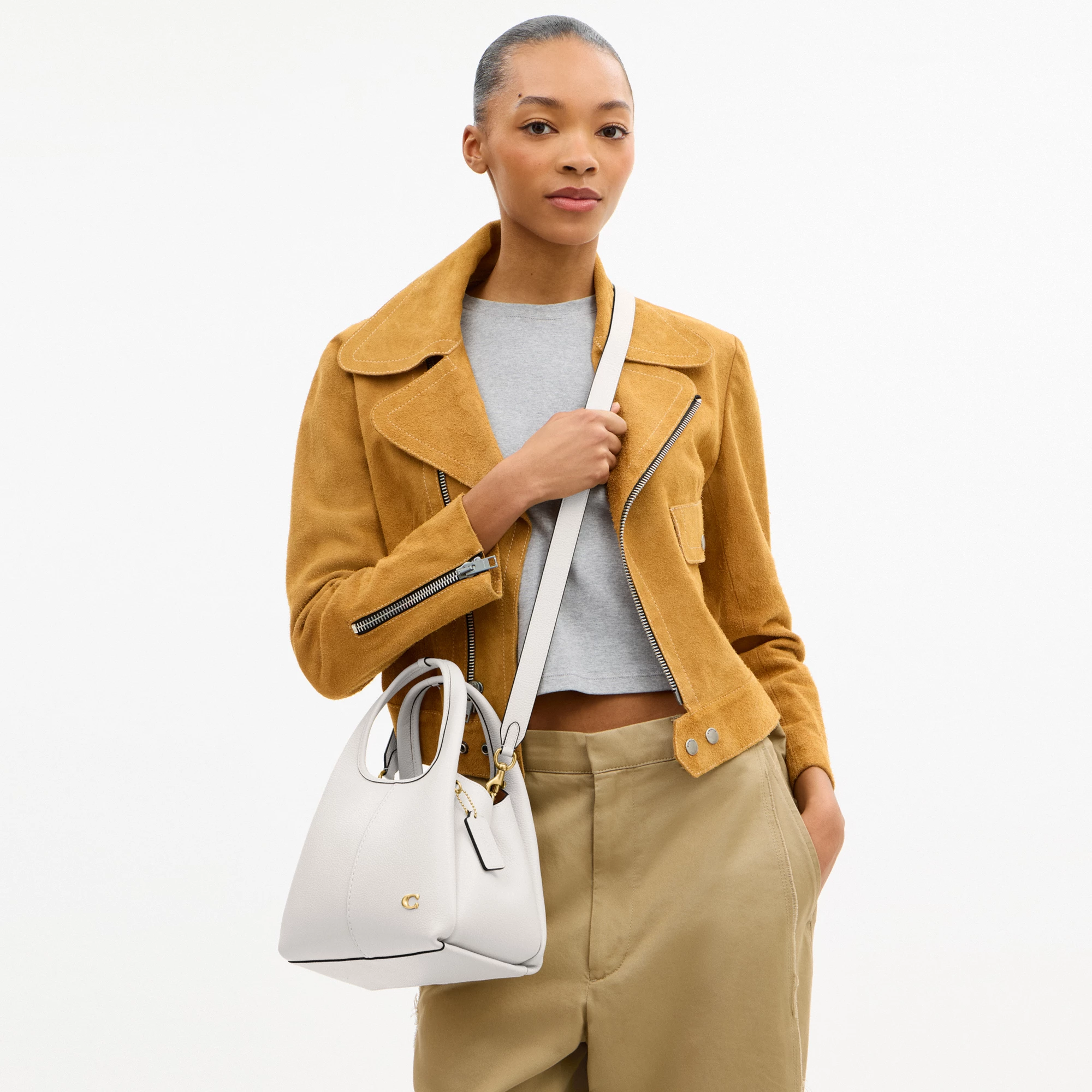 COACH®,Lana Shoulder Bag 23,Leather,Crossbody,Metal,Logo,Compact,Casual,