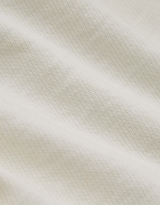 Aerie Textured Oversized Crew Sweatshirt - Toasted Almond