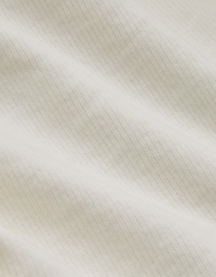 Aerie Textured Oversized Crew Sweatshirt - Toasted Almond