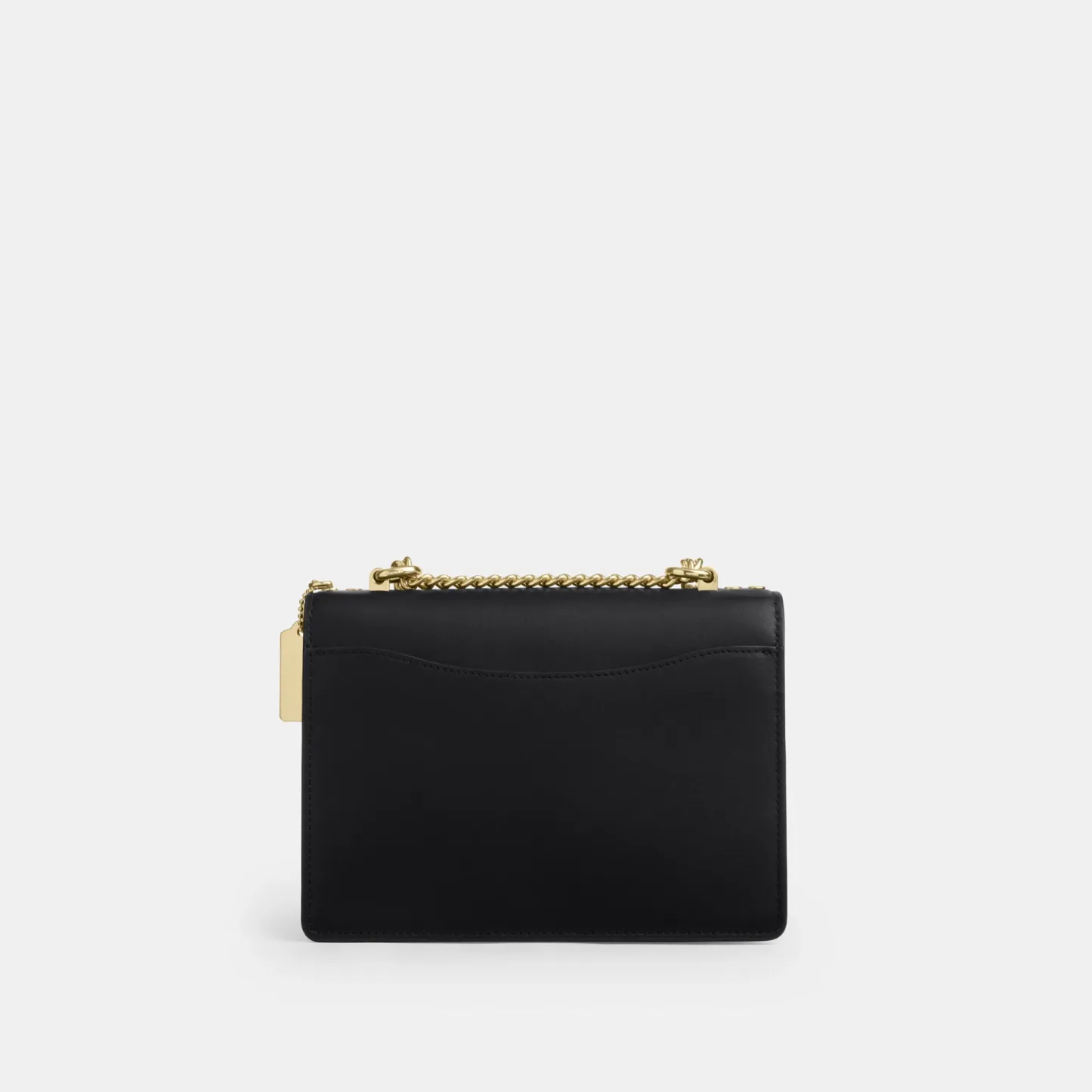 COACH®,Klare Crossbody Bag In Signature Canvas,Crossbody,Chain Detail,Pattern,Day Party,Black,Back View