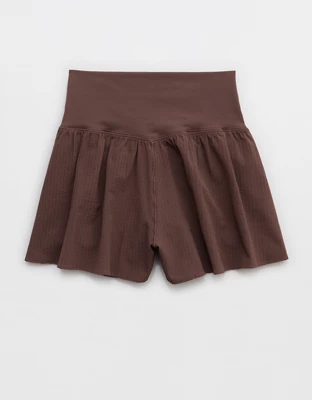 OFFLINE By Aerie Real Me Seersucker Crossover Flowy Short - Relic
