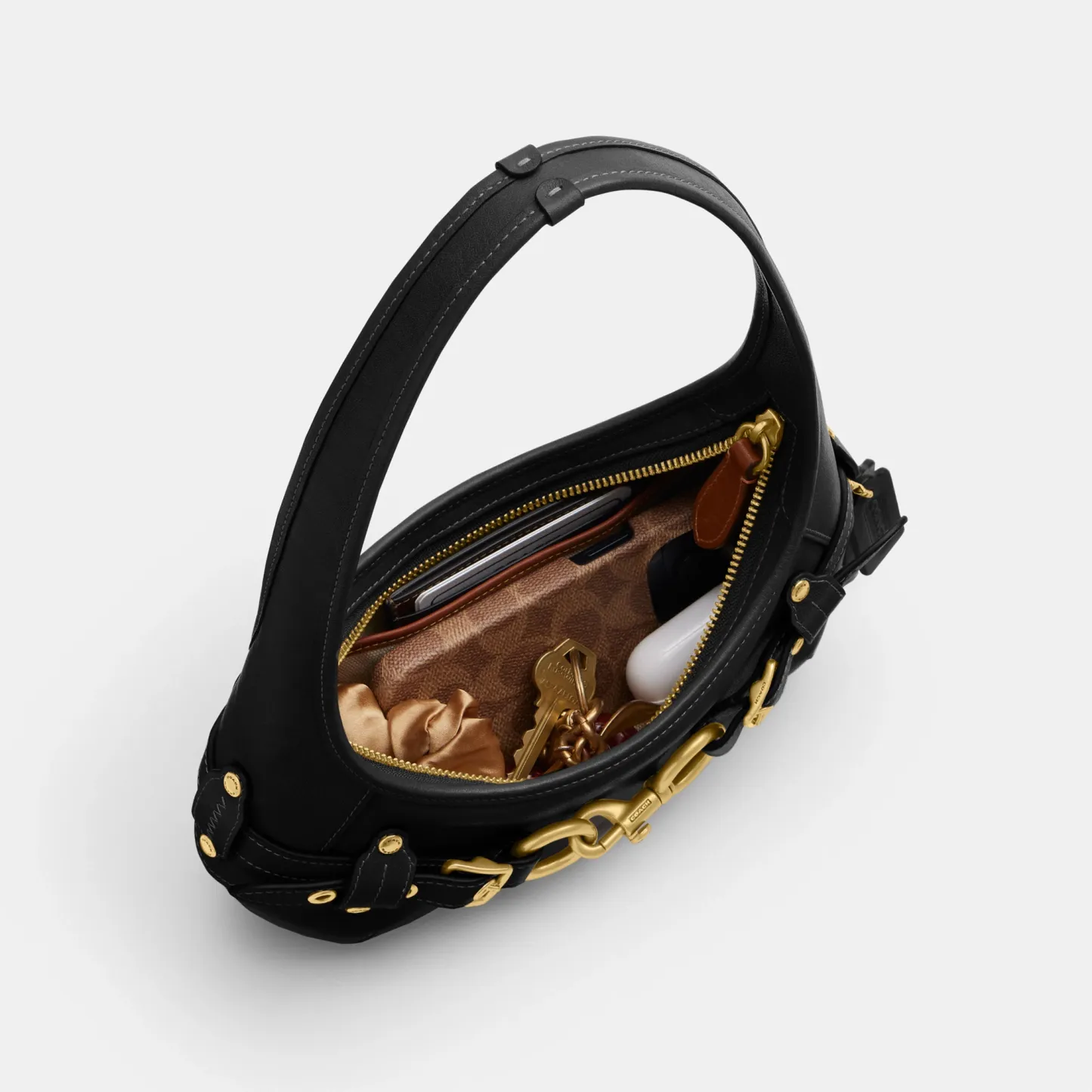Belted Ergo Shoulder Bag 26 - B4BK - view 6