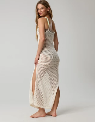 OFFLINE By Aerie Crochet Maxi Dress - Natural