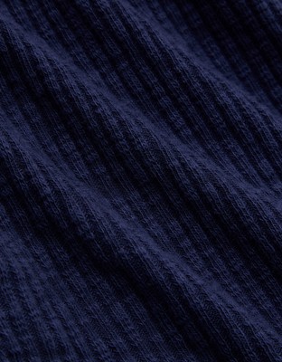 Aerie Textured Rib Short - Navy
