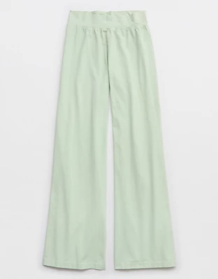 OFFLINE By Aerie OG Cotton Super Wide Leg Pant - Aloe