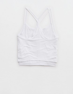 OFFLINE By Aerie Thumbs Up Layered Tank Top - White