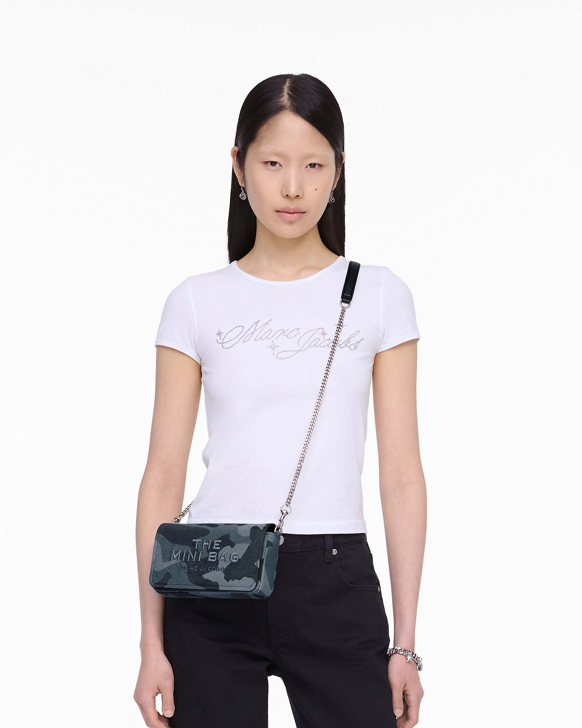 The Camo Jacquard Chain Mini Bag