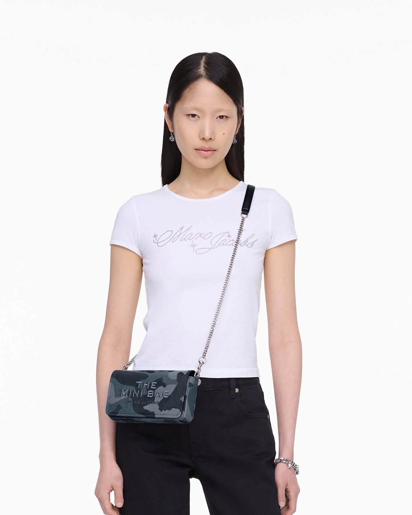 The Camo Jacquard Chain Mini Bag