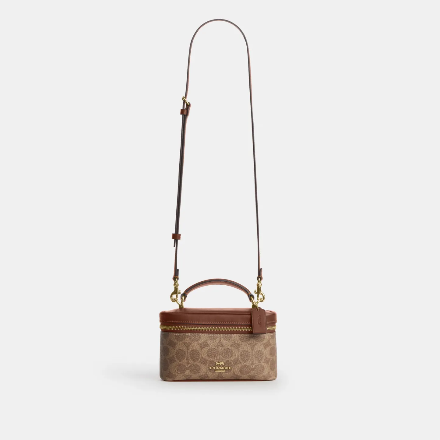 COACH®,Rainer Crossbody Bag 18 In Signature Canvas,Canvas,Recycled Polyester,Leather,Crossbody,Logo,Adjustable,Sustainable...,Brown