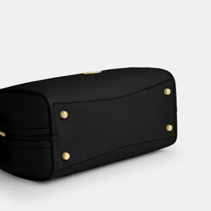 COACH®,Erin Shoulder Bag,Leather,Shoulder Bag,Logo,Gold Metal,Casual,Black,Outsole View