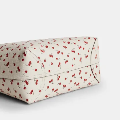 COACH®,Medium City Tote Bag With Cherry Print,,Outsole View