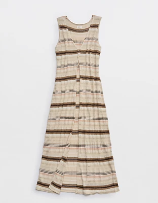 Aerie Shimmer Duster Sweater - Cake Batter
