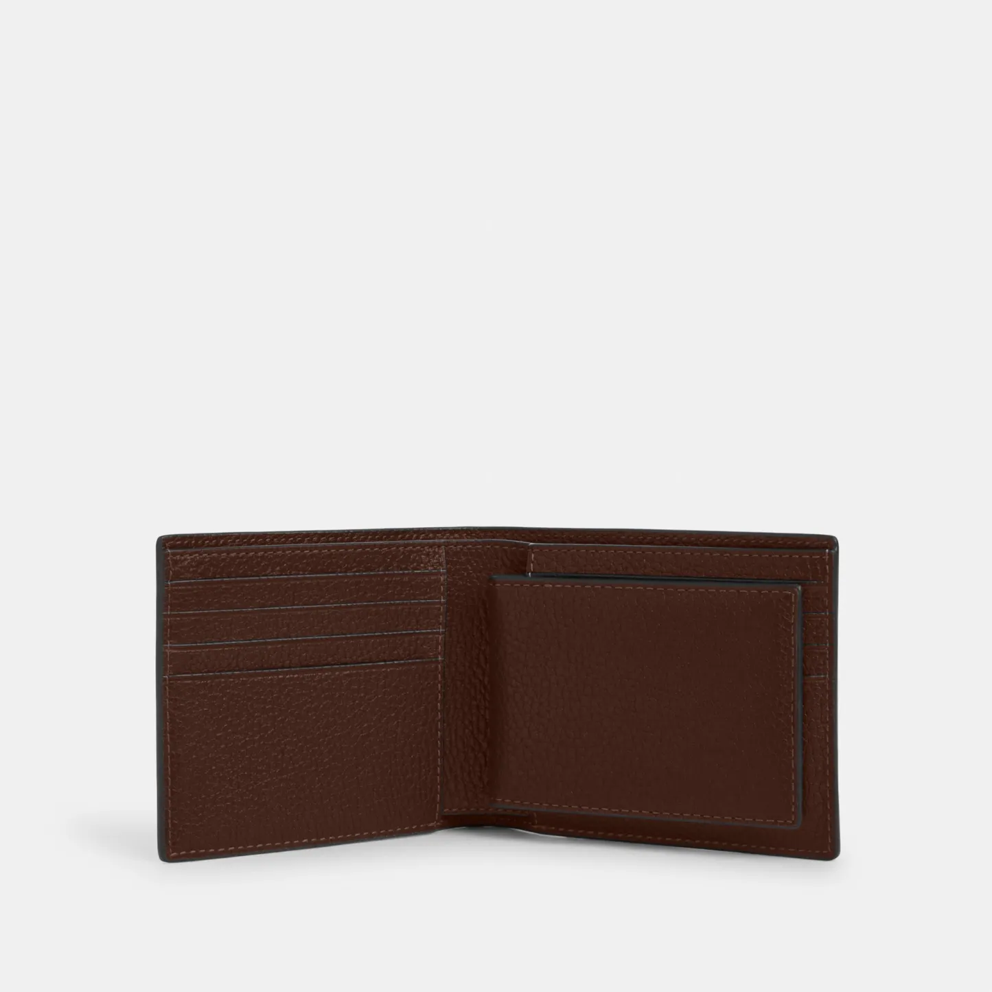 COACH®,3-In-1 Wallet,Leather,Bi Fold,Casual, Father's Day,,Inside View,Top View
