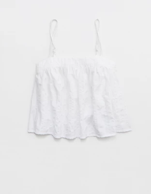 Aerie Seersucker Cami Top - White