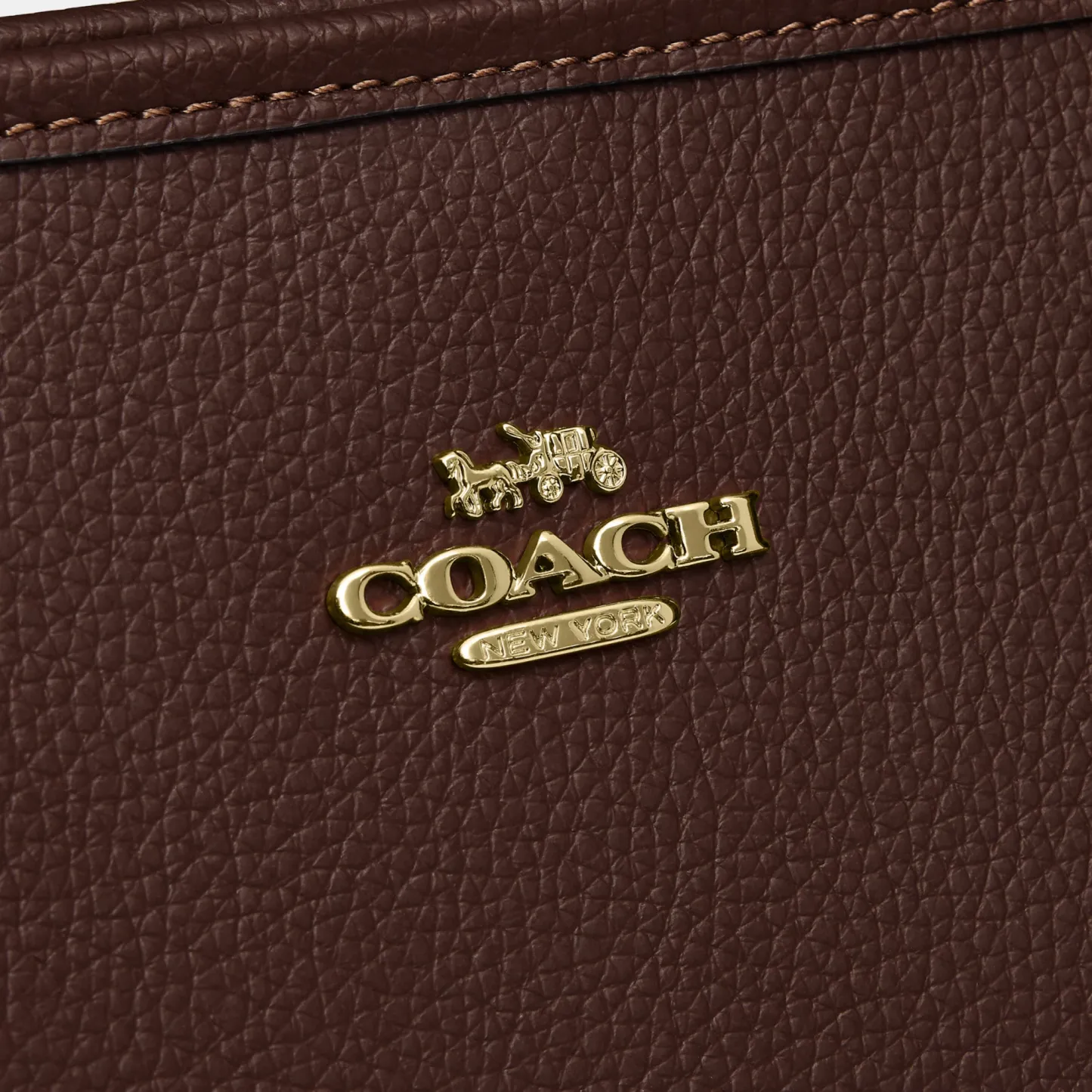 COACH®,Medium City Tote Bag,Brown,Closer View