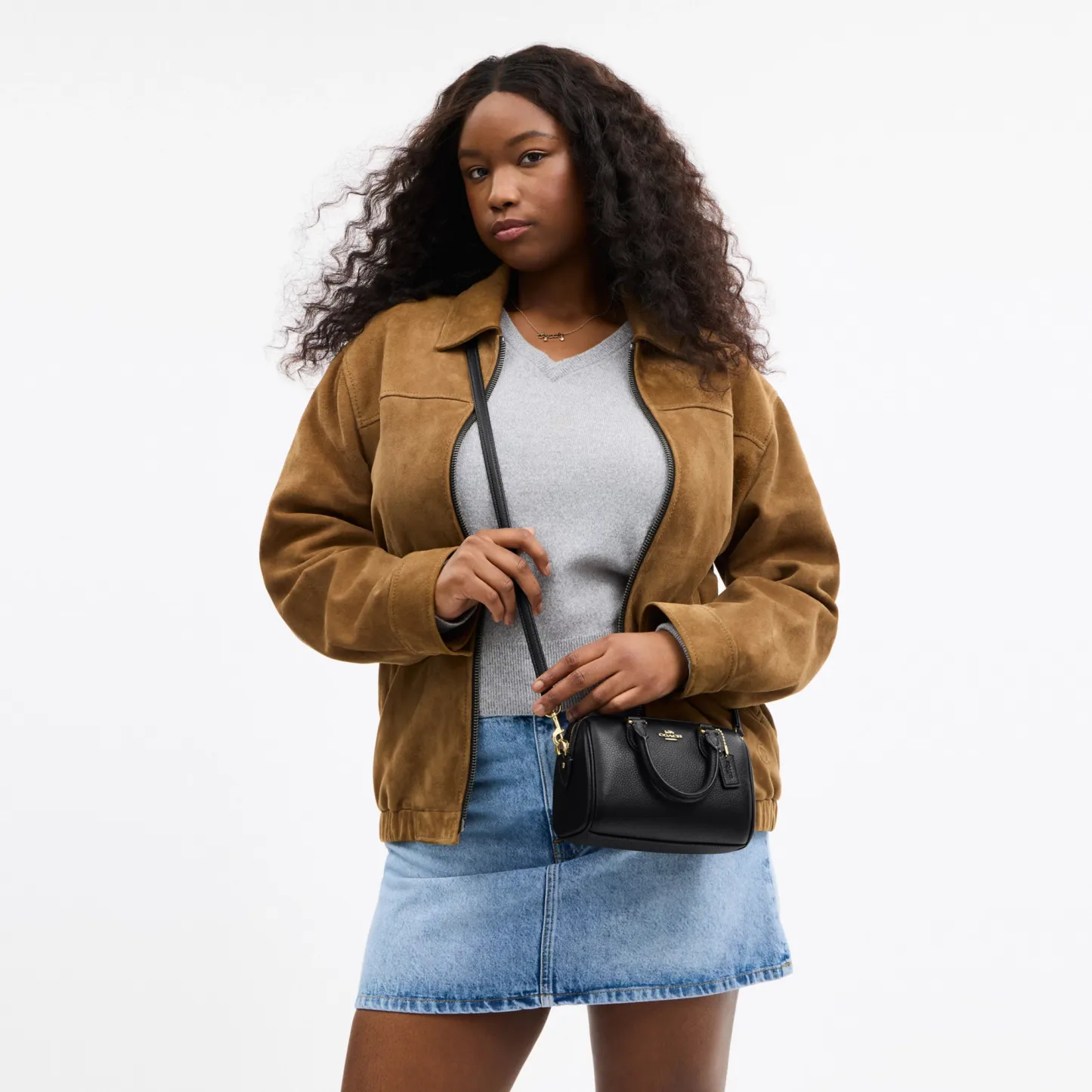 Mini Rowan Crossbody Bag - IMBLK - view 9