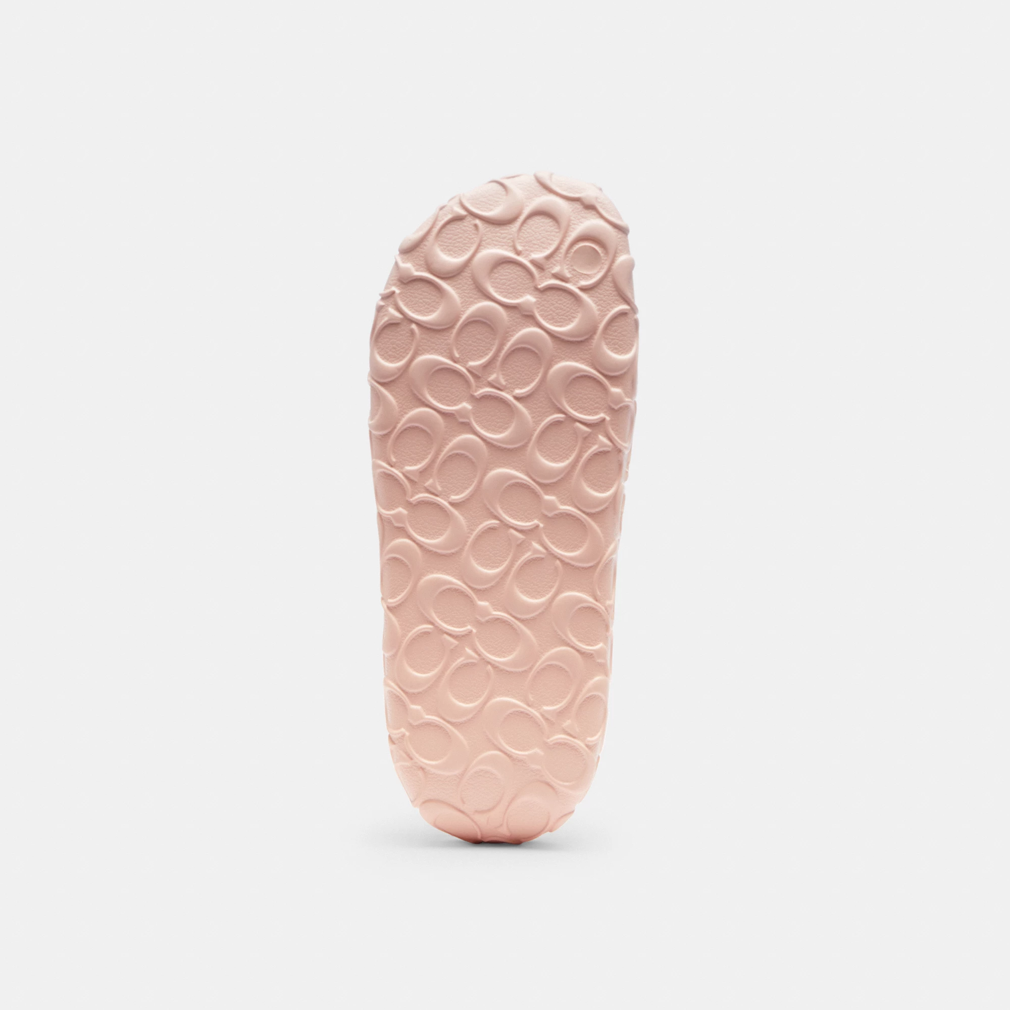 COACH®,Bay Slide In Signature,EVA,Slides,Embossed,Logo,Pull Tab,Casual,Pink,Outsole View