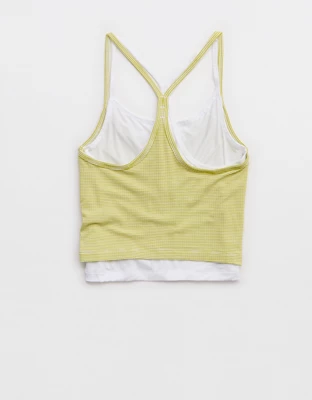 OFFLINE By Aerie Thumbs Up Layered Tank Top - Lime Slush