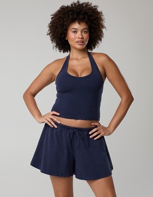 OFFLINE By Aerie OG Cotton Flowy Short - Royal Navy