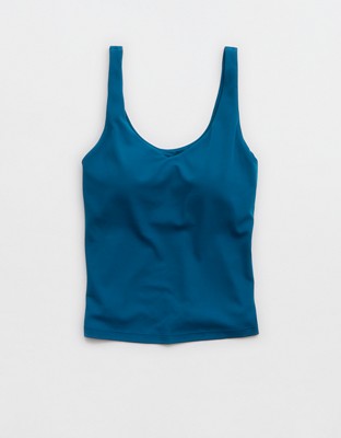 OFFLINE By Aerie Real Me Low Key Tank Top - Twilight Blue