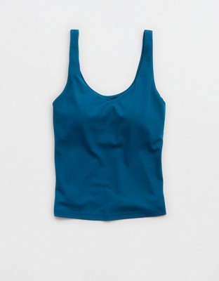 OFFLINE By Aerie Real Me Low Key Tank Top - Twilight Blue