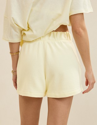 Aerie Go-To Fleece Short - Cozy Yellow