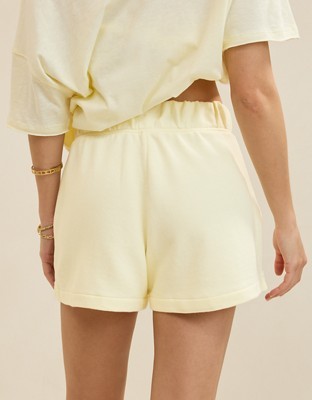 Aerie Go-To Fleece Short - Cozy Yellow