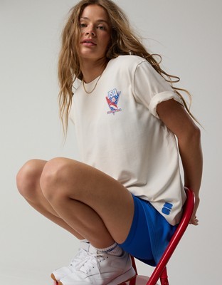 FWC26™ OFFLINE By Aerie Let's Stretch Oversized T-Shirt - Natural