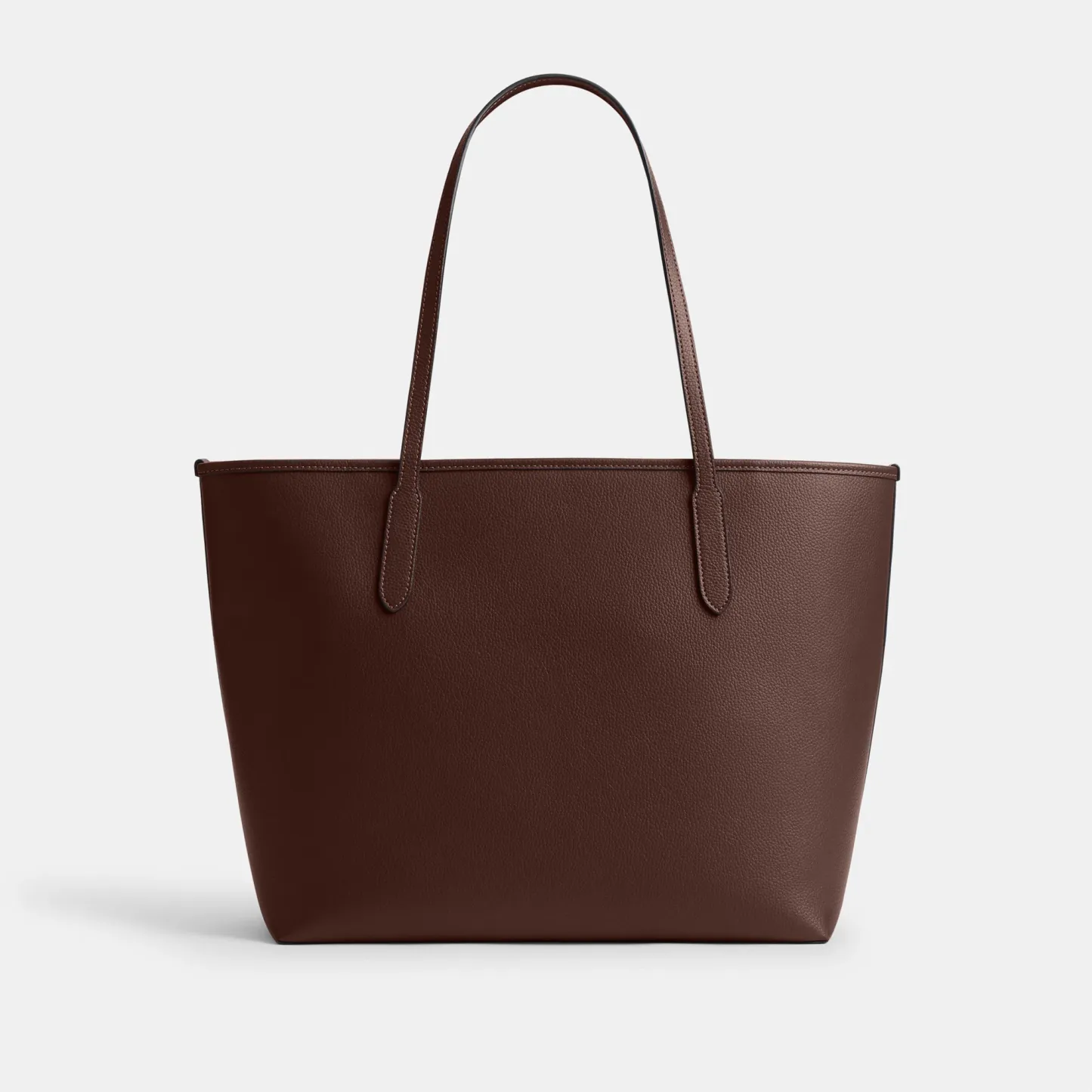 COACH®,City Tote Bag,Leather,Tote,Logo,Casual,Brown,Back View