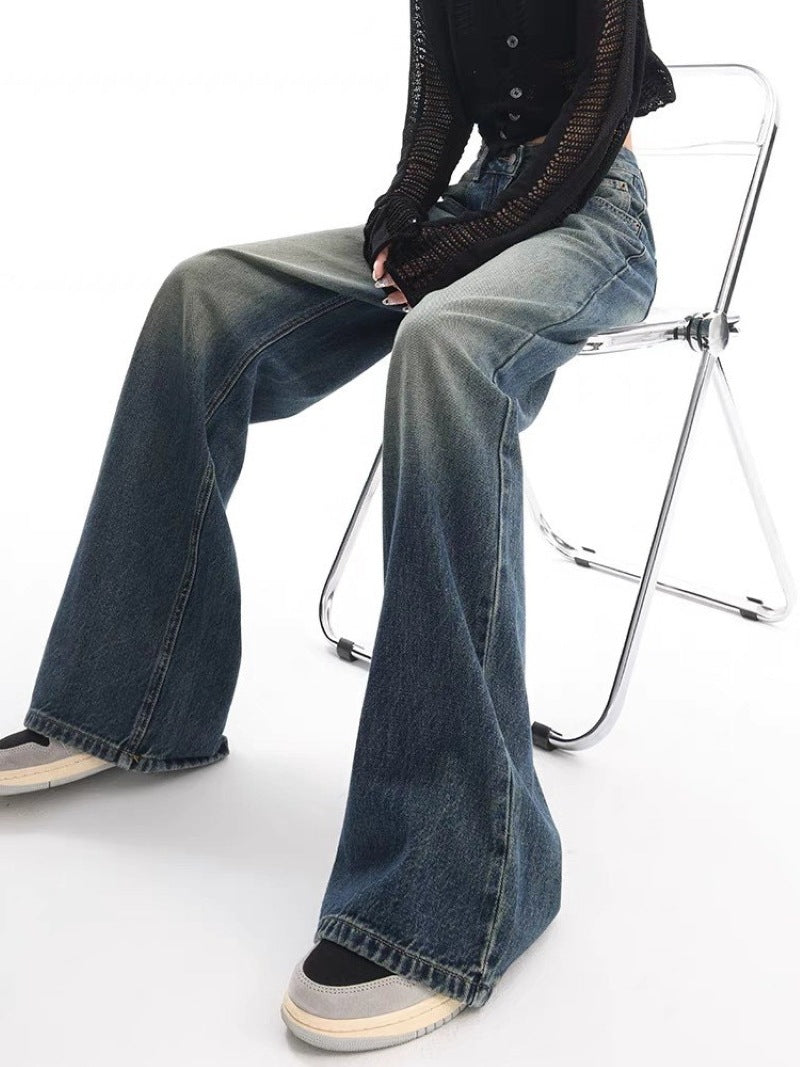 New American Retro Washed Jeans For Women