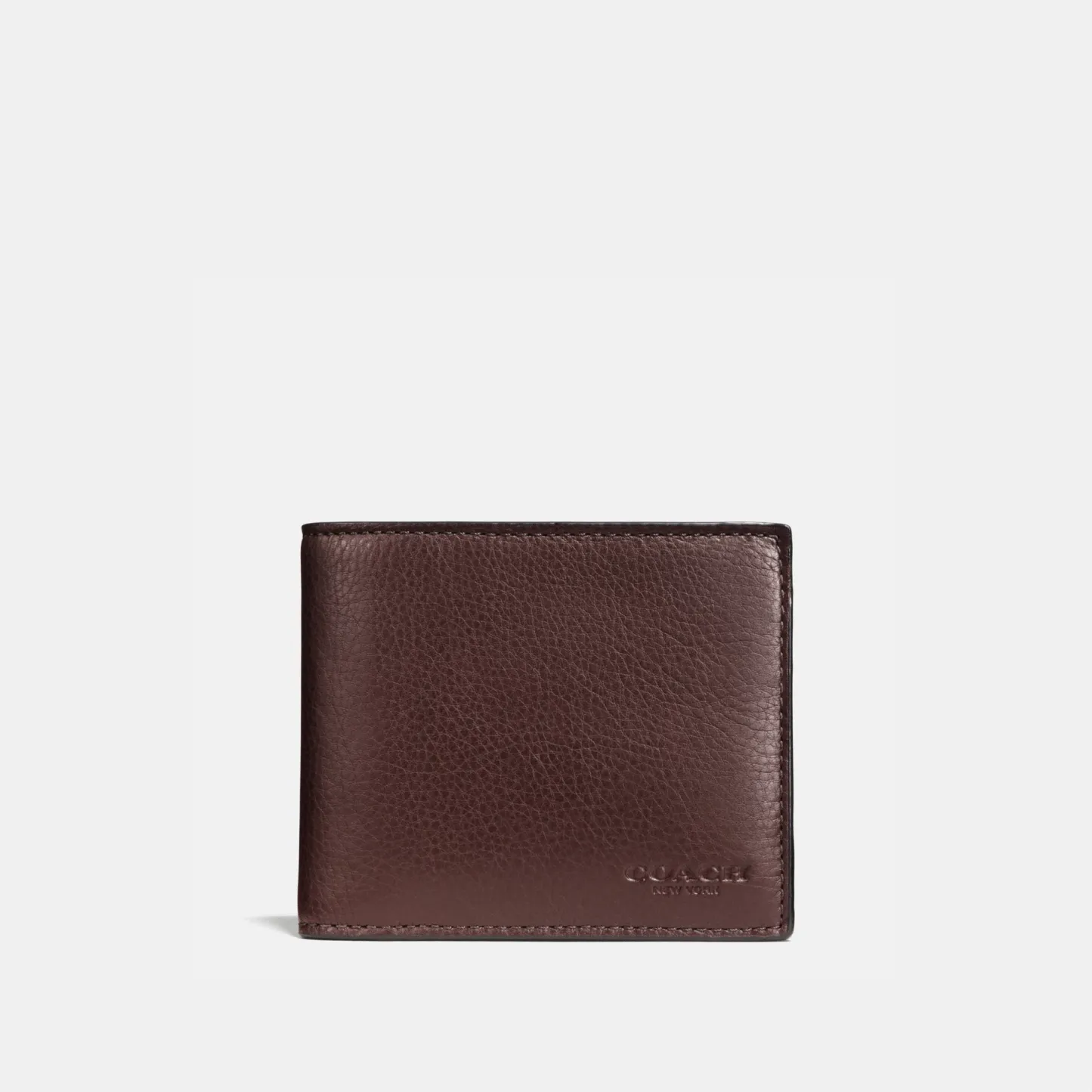 COACH®,3-In-1 Wallet,Leather,Bi Fold,Casual,Brown,Front View