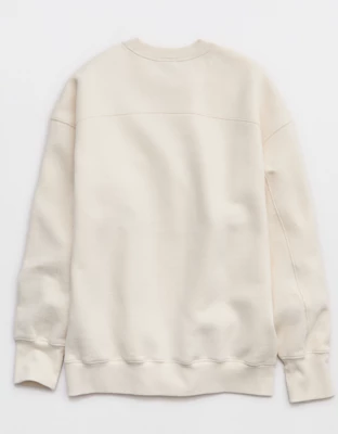 FWC26™ OFFLINE By Aerie Cloud Fleece Oversized Crewneck Sweatshirt - Deep Ruby