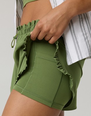 OFFLINE By Aerie 2" Ruffle Hot Stuff Short - Olive Moss